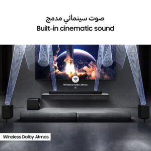 Samsung Q-series Soundbar, Q990F, 11.1.4 ch, Subwoofer & Rear Speaker, True 11.1.4ch Full Surround, Wireless Dolby Atmos, Q-Symphony, SpaceFit Sound Pro, HW-Q990F/ZN (2025 - UAE Version) HW-Q990F/ZN Titan Black - Image 5