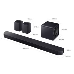 Samsung Q-series Soundbar, Q990F, 11.1.4 ch, Subwoofer & Rear Speaker, True 11.1.4ch Full Surround, Wireless Dolby Atmos, Q-Symphony, SpaceFit Sound Pro, HW-Q990F/ZN (2025 - UAE Version) HW-Q990F/ZN Titan Black - Image 7