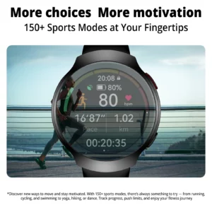 AIWR Orbit Smart Watch, GPS, 1.43'' AMOLED, AI Watch Faces ChatGPT, ENC Call, Heart Rate Monitor 5ATM Waterproof for Android iOS - Image 5