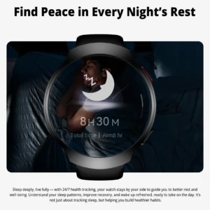 AIWR Orbit Smart Watch, GPS, 1.43'' AMOLED, AI Watch Faces ChatGPT, ENC Call, Heart Rate Monitor 5ATM Waterproof for Android iOS - Image 4