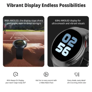 AIWR Orbit Smart Watch, GPS, 1.43'' AMOLED, AI Watch Faces ChatGPT, ENC Call, Heart Rate Monitor 5ATM Waterproof for Android iOS - Image 6