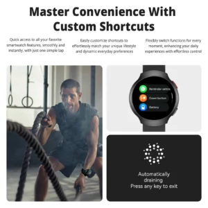 AIWR Orbit Smart Watch, GPS, 1.43'' AMOLED, AI Watch Faces ChatGPT, ENC Call, Heart Rate Monitor 5ATM Waterproof for Android iOS - Image 7