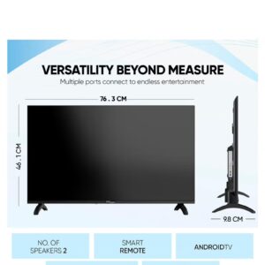 SUPER GENERAL 32 Inch Smart LED TV | HD 1366 x 768 Resolution | Android TV with Wi-Fi & DLNA | Quad-Core Processor | 16W Speaker Power | 2x HDMI, 2x USB | Netflix, YouTube, Shahid and MAXHUB SHARE Feature SGLED32PS12TS2 black - Image 4