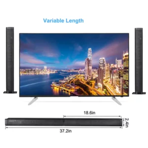 Sounderlink Wireless Detachable Bluetooth TV 37 inch Soundbar Speaker Home Theater Support Optical SPDIF AUX HDMI-Compatible - Image 3