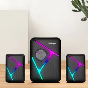 Goldpo D26 Speaker Bluetooth with 360 degree Surround Sound Bluetooth Wireless Stereo for Computer Macbook Laptop - Image 2