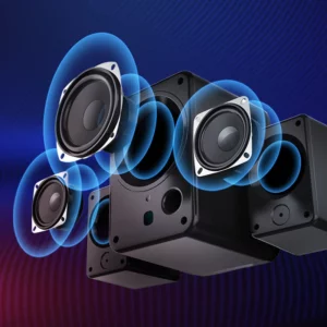 Goldpo D26 Speaker Bluetooth with 360 degree Surround Sound Bluetooth Wireless Stereo for Computer Macbook Laptop - Image 4