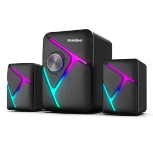 Goldpo D26 Speaker Bluetooth with 360 degree Surround Sound Bluetooth Wireless Stereo for Computer Macbook Laptop - Image 6