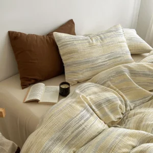 New Print Super Soft Bedding Set Simple Skin-friendly Breathable Duvet Cover Set with Bed Sheet Elegance Quilt Cover Pillowcase - Image 3