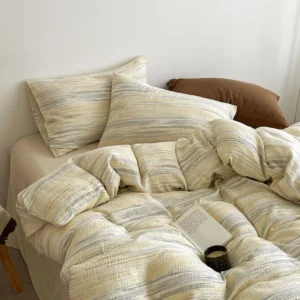 New Print Super Soft Bedding Set Simple Skin-friendly Breathable Duvet Cover Set with Bed Sheet Elegance Quilt Cover Pillowcase - Image 4