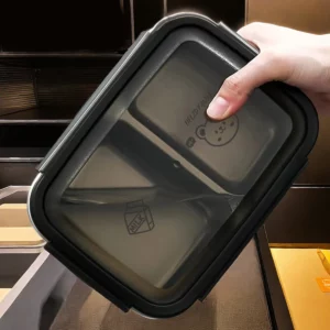 2/3 Grids 304 Stainless Steel Bento Box With Lid Leak-proof Divided Lunch Box For Kids Students Large Capacity Food Container - Image 5