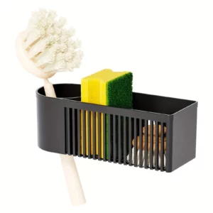 1pc Kitchen Drain Rack Kitchen utensils storage basket used for storing cleaning tools sponge cleaning drying drain basket - Image 4