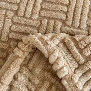 New Coral Fleece Jacquard Blanket Queen Size Spring Autumn Warm Blankets for Bed Geometric Pattern Soft Plush Sofa Throw Blanket - Image 4