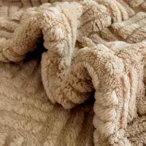 New Coral Fleece Jacquard Blanket Queen Size Spring Autumn Warm Blankets for Bed Geometric Pattern Soft Plush Sofa Throw Blanket - Image 5