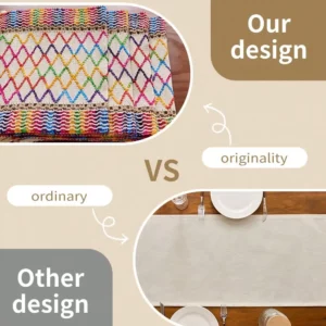 Sets of 4/6 ethnic vibe Colorful Placemats with Tassels, Coffee Table Mats for Home Decor, Party Dinners, Festivals - Image 4