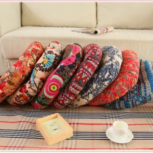 Round Floor Cushion Pillow Thickened Tatami Yoga Mat for Meditation Machine Washable Seat Cushion Office Sleeping Mat - Image 5