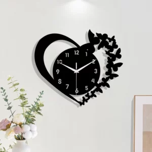 Heart shaped frameless design acrylic silent clock living room bedroom home decoration Mother's Day New Year Easter gift - Image 7