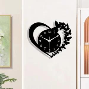 Heart shaped frameless design acrylic silent clock living room bedroom home decoration Mother's Day New Year Easter gift - Image 6