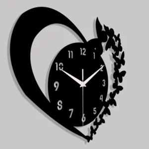 Heart shaped frameless design acrylic silent clock living room bedroom home decoration Mother's Day New Year Easter gift - Image 2