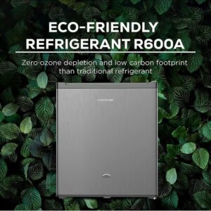 Krome 60L Single Reversible Door Refrigerator Energy Class A+ Ideal For Small Spaces Mini Fridge Suitable Kitchen Bedroom Office And Minibar KR-RDC 60H Inox - Image 4