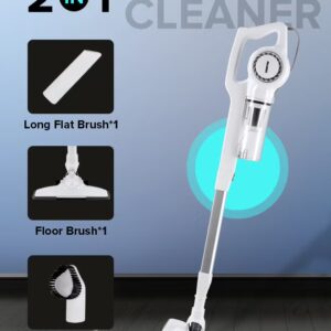 GEEPAS Stick & Handheld Vacuum Cleaner, HEPA Filter, Handheld & Stick, 0.9L Dust Bag Capacity, 600W Powerful Motor, Transparent Dust Cup for Easy Check, Lightweight Body & Low Noise 0.9 L 600 W GVC2596N White - Image 6