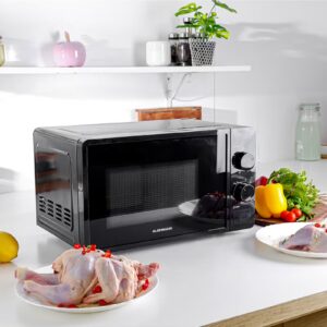 Olsenmark Electric Microwave Oven, 5 Multiple Power Levels with Easy Controls and Cooking End Signal, Perfect for Reheating, Defrosting, Cooking 20 L 1150 W OMMO2343W Black - Image 6