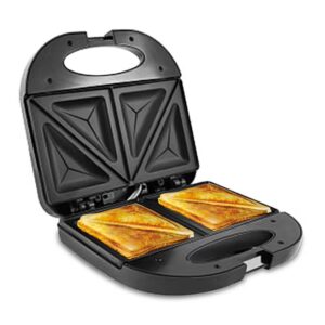 Olsenmark 2 Slice Sandwich Maker Toaster OMGM2321, 750W Equipped With Non-Stick Coating And Overheat Protection, Perfect For Making Sandwiches, Bread Toast 750 W OMGM2321 Black - Image 5