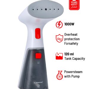 Olsenmark Handheld Garment Steamer 1000W OMGS1817 120ml Water Tank, ON and OFF Steam Level, Leak Free, Overheat Protection 120 ml 1000 W OMGS1817 Grey/Black - Image 7