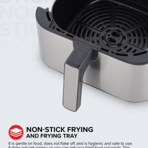 Olsenmark Digital Air Fryer with Non-Stick Frying Pot and Tray , Oil Free Cooking/ LED Display with Touch Screen, 10 Preset Cook Modes, 1-60 minutes Timer/ for Making Fries, Steak, Chicken, Meat, Bread/ 2 Years Warranty 6 L 1700 W OMAF2346J Black and Silver - Image 7