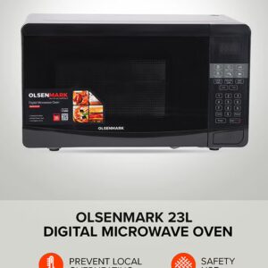 Olsenmark Digital Microwave Oven 20 L 1150 W OMMO2261W White/Black - Image 5