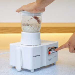 Olsenmark 4-In-1 Juicer Blender / Food Processor with Stainless Steel Blades, Overheat Protection & Safety Lock, Durable & Easy to Use and 2 Speeds with Pulse Function 1.8 L 650 W OMSB2137J White - Image 2