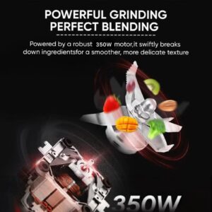 NIKAI 3-in-1 Blender with 1.5 Ltr Liquid Jar, 1 Coffee Grinder & 1 Meat Mincer, 2 Speeds, Stainless Blades, Unbreakable Jar, Perfect for Dry And Wet Fine Grinding, Mixing & Juicing 1.5 L 600 W NB1900NA1/ NB2900EB2 White - Image 5