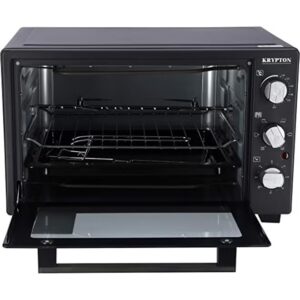 KRYPTON 6-IN-1 Multi-Functional Counter Top Electric Kitchen Oven With Powerful Rotisserie, Crumb Tray, Perfect For Grilling, Toasting And Roasting, 100- 250°C Adjustable Temperature, 60 Minutes Timer with Bell Ring & Power Indicator Light 45 L 2000 W KNO6246 Black - Image 3