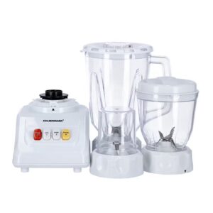 Olsenmark Multi-Functional 3 In 1 Blender, With 1.5 Liter Jar Capacity, Stainless Steel Blade & Housing, Overheat Protection, Multi-Functional Design For Blending, Grinding & Mincing, 2 Speed Function 1.5 L 600 W OMSB2054S White/Clear - Image 6