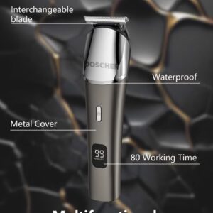 DOSCHER Electric Hair Trimmer for men, Body Shaver Groomer Safe Suitable, Shaver Rechargeable Waterproof Wet And Dry - Image 8