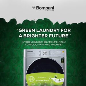 Bompani Washer Dryer 9/6 Kg, Fully Automatic Front Load Combo Wash And Dry, 9 Kg Wash And 6 Kg Dry, 1400 RPM, 16 Wash Programs, Quick Wash In 15min And 4 Drying Programs 9 kg 9 kg BI1070SSN Silver - Image 3
