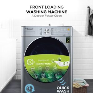 Bompani Washer Dryer 9/6 Kg, Fully Automatic Front Load Combo Wash And Dry, 9 Kg Wash And 6 Kg Dry, 1400 RPM, 16 Wash Programs, Quick Wash In 15min And 4 Drying Programs 9 kg 9 kg BI1070SSN Silver - Image 5