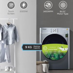 Bompani Washer Dryer 9/6 Kg, Fully Automatic Front Load Combo Wash And Dry, 9 Kg Wash And 6 Kg Dry, 1400 RPM, 16 Wash Programs, Quick Wash In 15min And 4 Drying Programs 9 kg 9 kg BI1070SSN Silver - Image 6