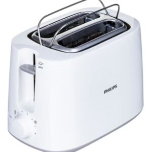 Philips Toaster Daily Collection - Plastic, 2 Slots With Bun Warmer, 8 Settings, 830 W HD2581/01 White - Image 3