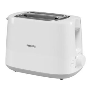 Philips Toaster Daily Collection - Plastic, 2 Slots With Bun Warmer, 8 Settings, 830 W HD2581/01 White - Image 4