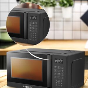 Impex 20L Digital Microwave Oven (MO 8101ADB) | 700W Power | 8 Preset Menus | 10 Power Levels | Child Safety Lock | Defrost Function | 99-Min Timer | Push Button Door | 255mm Glass Turntable | 2-Year Warranty | Compact & Efficient Kitchen Appliance 20 L 700 W MO 8101ADB Black 20 L 700 W MO 8101ADB Black - Image 3