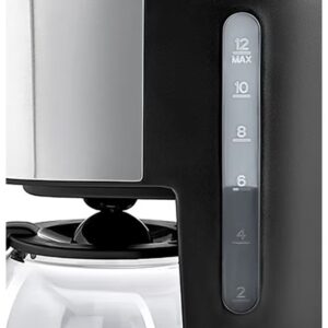 BLACK+DECKER 12-Cup Coffee Maker, Programmable Drip Coffee Machine, 1.5L Glass Carafe, 24-Hour Timer, Keep Warm Function, LCD Display, Auto Shut-Off, Boil Dry Protection, 1.5 L 900 W DCM85-B5 Black/Silver - Image 7
