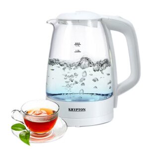 KRYPTON Electric Glass Kettle,360-Degree Rotational Base 1.7 L 2200 W KNK5276 Clear - Image 2