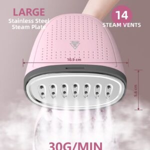 DOSCHER 1500W Handheld Garment Steamer for Clothes – Portable Steam Iron 280mL Tank & Powerful Penetration, Quick Wrinkle Remover - Image 3