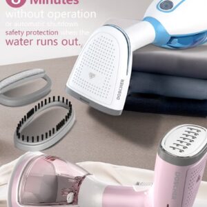DOSCHER 1500W Handheld Garment Steamer for Clothes – Portable Steam Iron 280mL Tank & Powerful Penetration, Quick Wrinkle Remover - Image 5