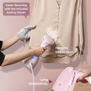 DOSCHER 1500W Handheld Garment Steamer for Clothes – Portable Steam Iron 280mL Tank & Powerful Penetration, Quick Wrinkle Remover - Image 6