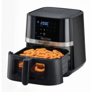 BLACK+DECKER 12-in-1 Digital Air Fryer, 8.5L/2Kg Capacity, Rapid Hot Air Circulation for Frying, Grilling, Baking and Broiling, Brushed Matte Finish, Viewing Window - 5.8 L 1800 W AF5800-B5 Black - Image 8
