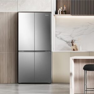 Hisense Gross 610L/Net 456L Cross Door  Refrigerator Fridge RQ5G470SBS3, My Fresh Choice Function, Metal-Tech Cooling, Durable Inverter, Premium Flat Door Design, Total No Frost, Multi AirFlow, Inverter RQ5G470SBS3 SILVER - Image 8