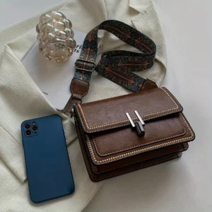 Mini Cross-Body Bags for Women, Adjustable Strap, Small Square Design Purse, Fashion Shoulder Bag, New Designer Mini Leather Bag - Image 6