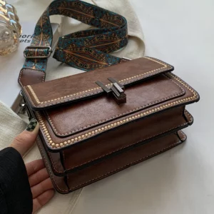 Mini Cross-Body Bags for Women, Adjustable Strap, Small Square Design Purse, Fashion Shoulder Bag, New Designer Mini Leather Bag - Image 5