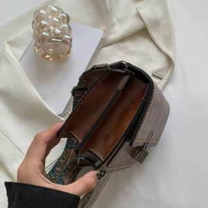 Mini Cross-Body Bags for Women, Adjustable Strap, Small Square Design Purse, Fashion Shoulder Bag, New Designer Mini Leather Bag - Image 4